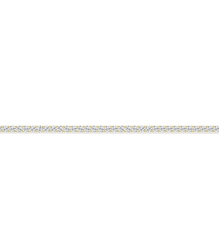 14K Yellow Gold Lab Grown 3 CTW Diamond Tennis Bracelet