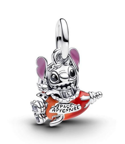 Pandora - Disney, Stitch Rocket Ship Dangle Charm