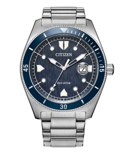 Citizen Men's Terra Force Eco-Drive Blue Dial Bracelet Watch