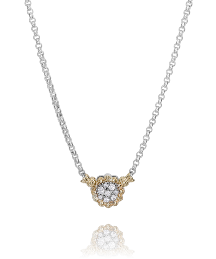 Vahan Silver and 14K Yellow Gold Diamond Fashion Necklace