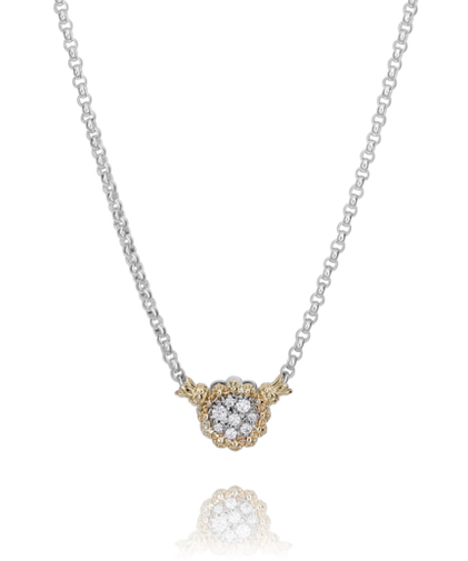 Vahan Silver and 14K Yellow Gold Diamond Fashion Necklace