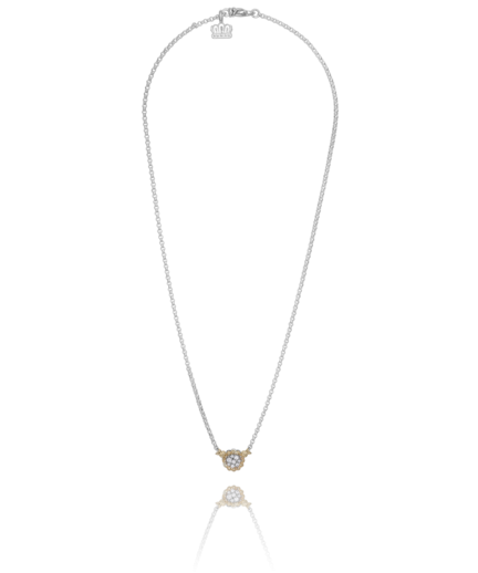 Vahan Silver and 14K Yellow Gold Diamond Fashion Necklace