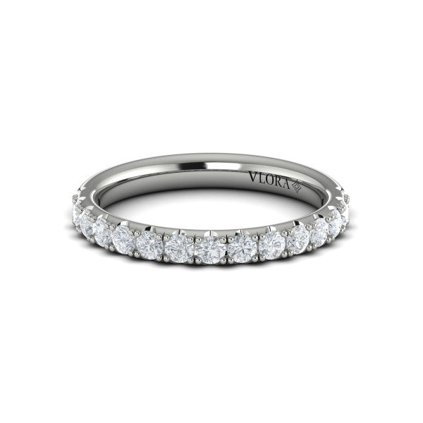 Vlora 14K White Gold 0.71 CTW Diamond Wedding Band