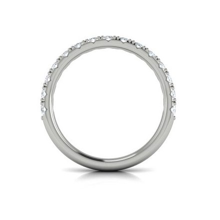 Vlora 14K White Gold 0.71 CTW Diamond Wedding Band