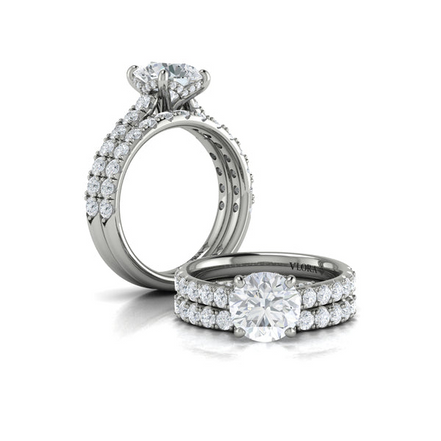 Vlora 14K White Gold 0.71 CTW Diamond Wedding Band
