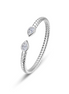 Lafonn 2.66 CTW Simulated Diamond Bezel Teardrop Cuff Bracelet