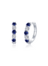 Lafonn 2.04 CTW Simulated Diamond and Lab Grown Sapphire Josie Hoop Earrings