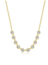 Lafonn Gold-Plated 1.10 CTW Simulated Diamond Articulated Bezel Necklace