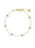 Lafonn Gold-Plated 1.45 CTW Simulated Diamond Trillium Station Bracelet