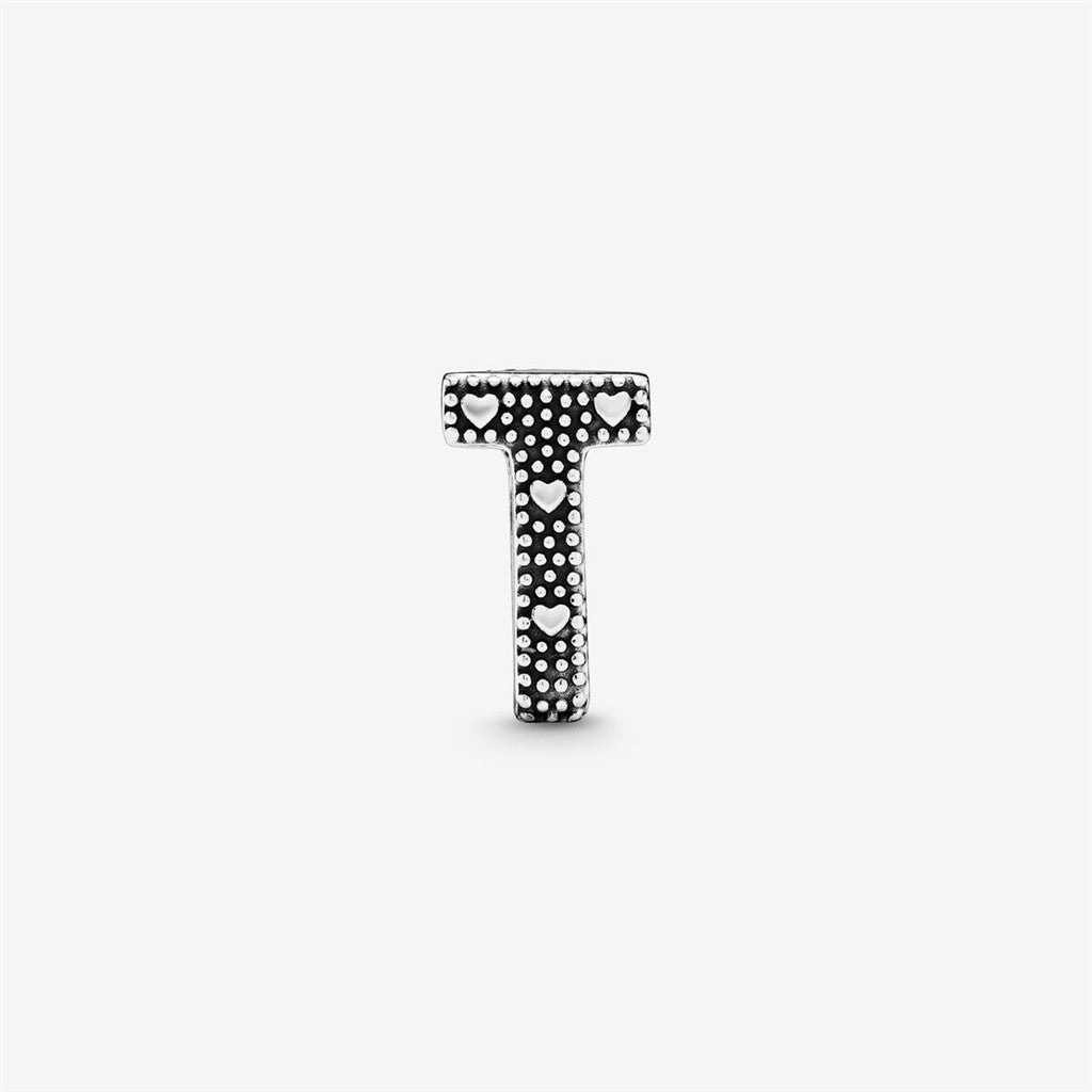 Pandora Moments Letter T Alphabet Charm