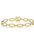 Lafonn Gold-Plated 0.75 CTW Simulated Diamond Marquise Shape Cable Link Bracelet