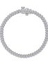 Lafonn 3 CTW Simulated Diamond Aria Half-Bezel Tennis Bracelet