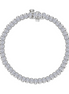 Lafonn 5.5 CTW Simulated Diamond Aria Half-Bezel Tennis Bracelet