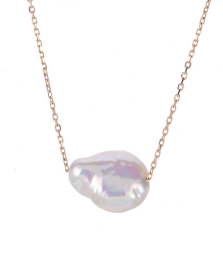 Imperial Pearl 14K Yellow Gold Freshwater Keshi Pearl Necklace