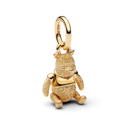 Pandora X Disney Gold-Plated Winnie The Pooh Dangle Charm