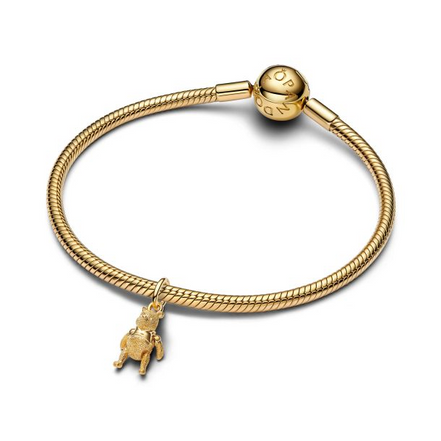 Pandora X Disney Gold-Plated Winnie The Pooh Dangle Charm