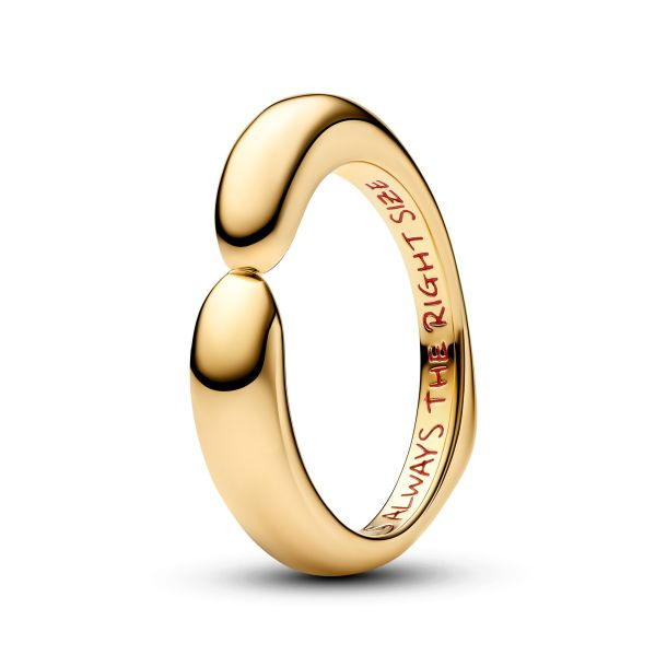 Pandora X Disney 14K Gold-Plated Winnie The Pooh Hug Ring Size 7
