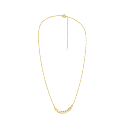 Revelation 14K Yellow Gold 1.5 CTW Lab Grown Diamond Smiley Graduated Necklace