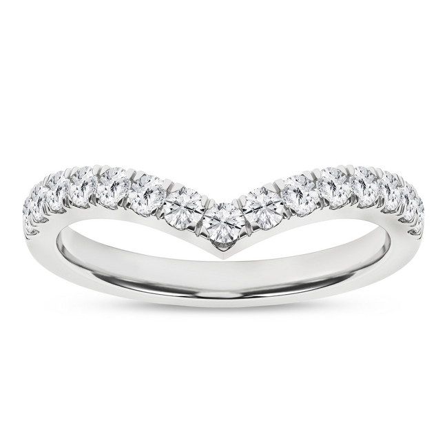 Revelation 14K White Gold 0.50 CTW Lab Grown Diamond Contour Band