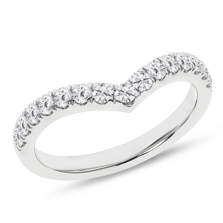 Revelation 14K White Gold 0.50 CTW Lab Grown Diamond Contour Band