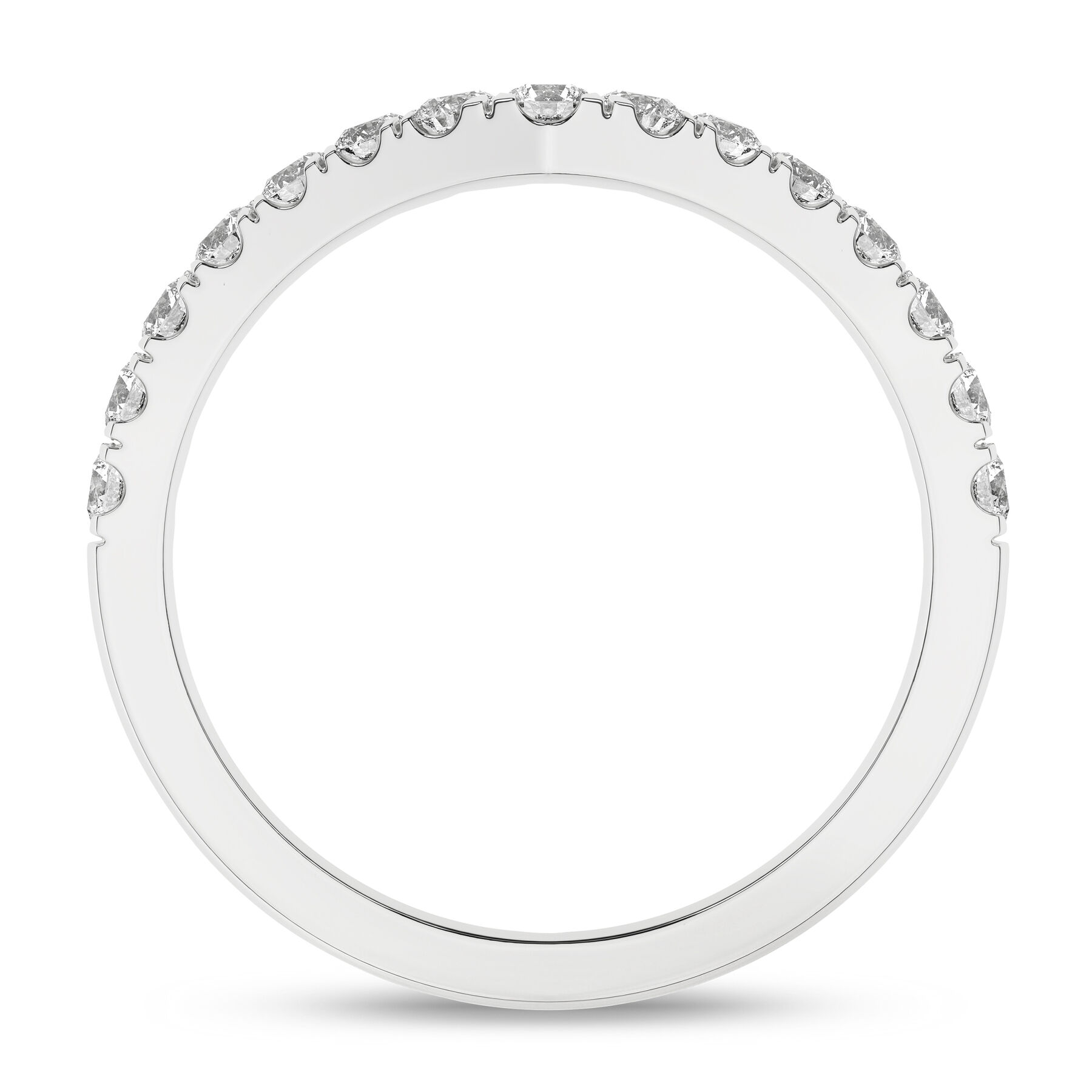 Revelation 14K White Gold 0.50 CTW Lab Grown Diamond Contour Band