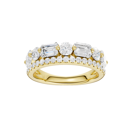 Revelation 14K Yellow Gold 2 CTW Lab Grown Diamond Stackable Ring