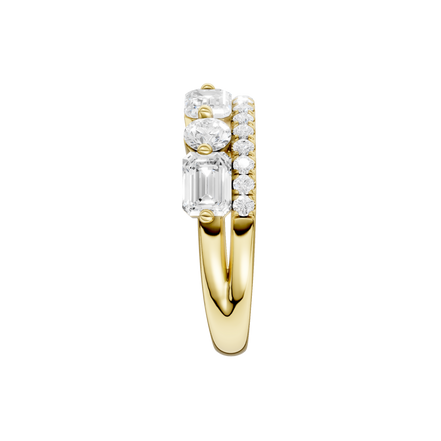Revelation 14K Yellow Gold 2 CTW Lab Grown Diamond Stackable Ring