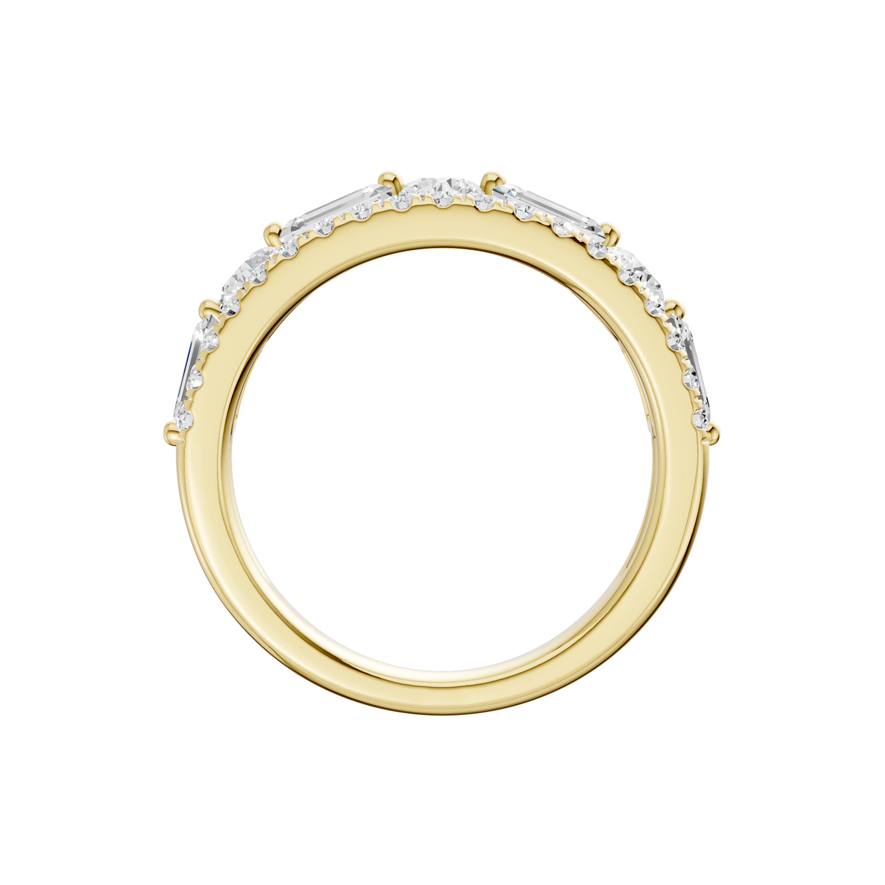 Revelation 14K Yellow Gold 2 CTW Lab Grown Diamond Stackable Ring