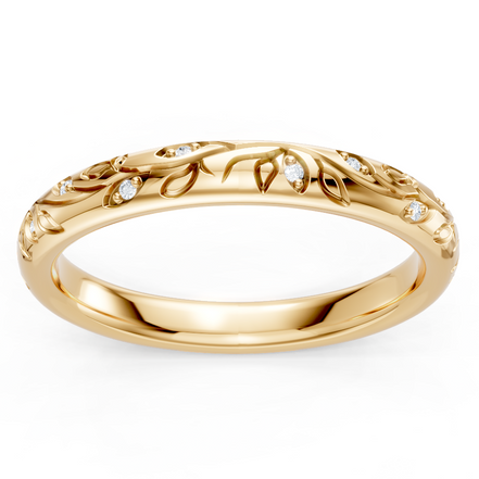 Lab Grown Dia Band