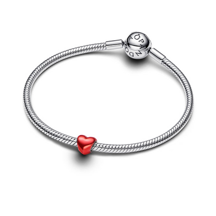 Pandora ME/Moments Metallic Red Heart Mini Charm