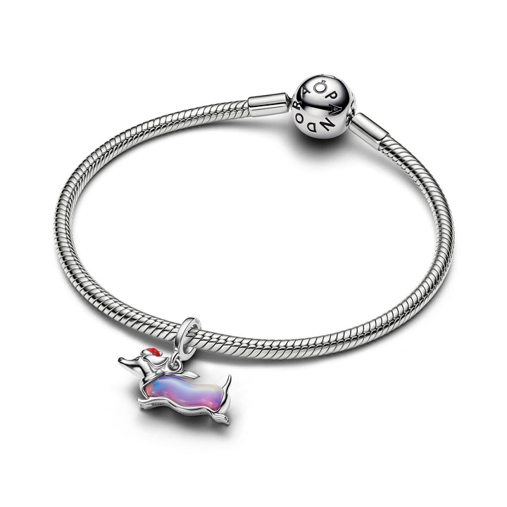 Pandora Moments Christmas Dachshund Dangle Charm