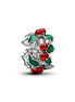 Pandora Moments Platinum-Plated Christmas Holly Charm