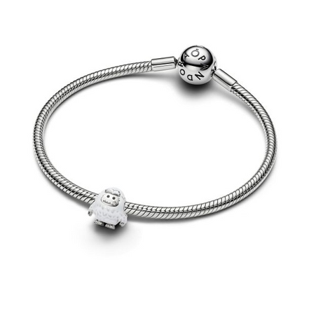 Pandora Moments Platinum-Plated Snowy Yeti Charm