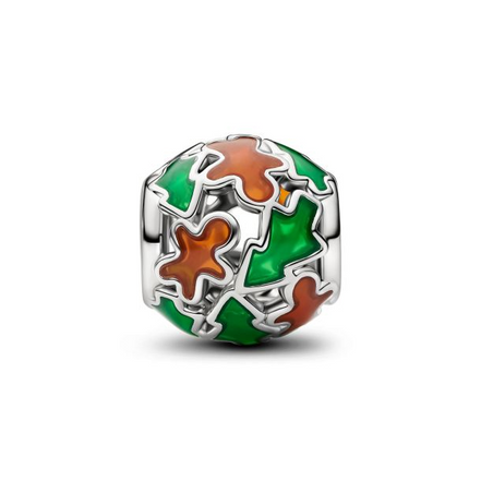 Pandora Moments Platinum-Plated Holiday Joy Openwork Charm
