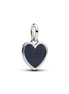 Pandora Moments Platinum-Plated Engravable Heart Dangle Charm