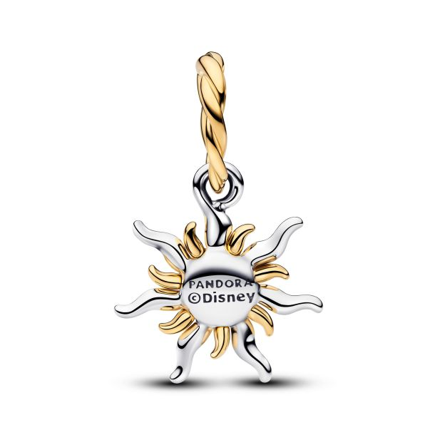 Pandora X Disney Rapunzel Two-Tone Sun Drop Flower Lab-Grown Diamond Charm