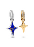 Pandora Moments Two-Tone Splittable Stars Double Dangle Charm