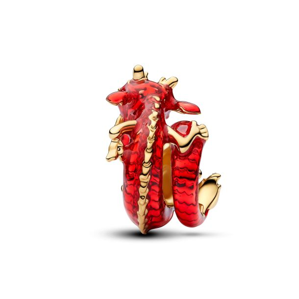 Pandora X Disney 14K Gold-Plated Mulan Mushu Dragon Charm