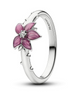 Pandora X Disney Platinum-Plated Mulan Cherry Blosson Ring Size 6