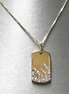 14K Yellow .27 CTW Diamond pendant