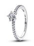 Pandora Timeless Sparkling Stella Pave' Star Ring Size 6