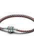Pandora Moments Peppermint Cord Box Chain Bracelet Size 18