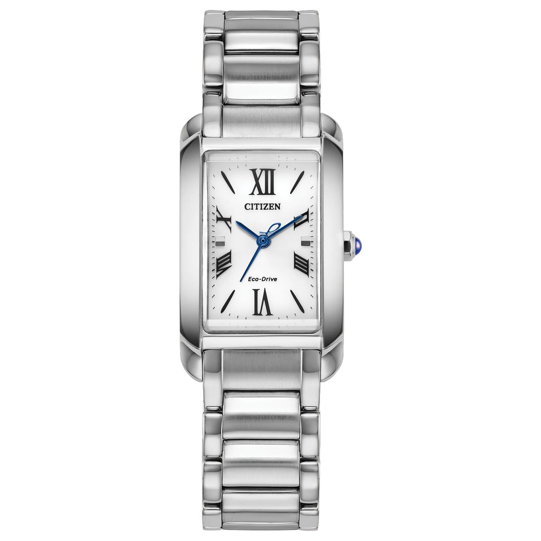 Citizen Eco-Drive L Bianca White Dial Stainless Steel Bracelet Watch