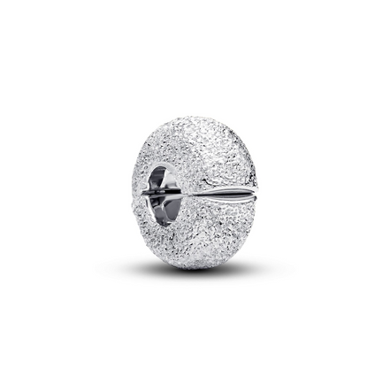 Pandora Me/Moments Silver Textured Mini Clip Charm