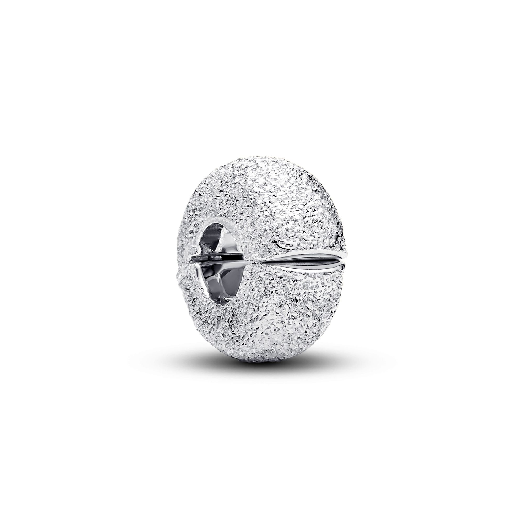Pandora Me/Moments Silver Textured Mini Clip Charm