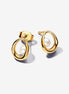 Pandora Essence Organically Shaped Oval & Treated Freshwater Cultured Pearl Stud Earrings