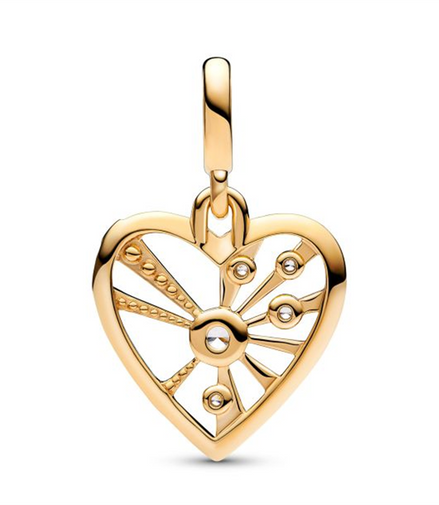 Pandora ME Heart And Rays Medallion Charm