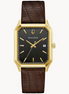 Bulova Tony Bennett “We Are All Here” Black Dial Brown Leather Strap Watch