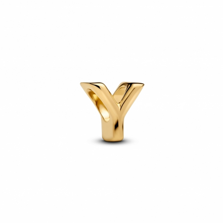 Pandora Letter Y Alphabet Gold-Plated Charm