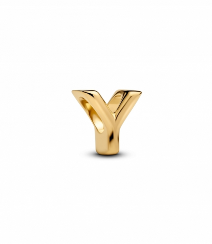 Pandora Letter Y Alphabet Gold-Plated Charm